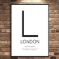 London Typography Art Print