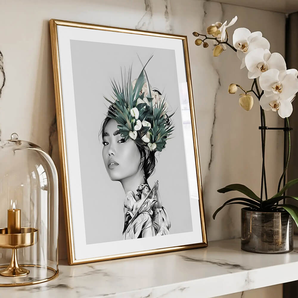 Botanical Girl (D) Art Print