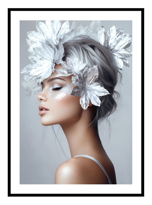 Silver Lady Art Print