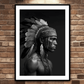 "Warrior" American Indian Art Print (Portrait)