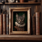 Vintage Cat Portrait – Renaissance Art Print