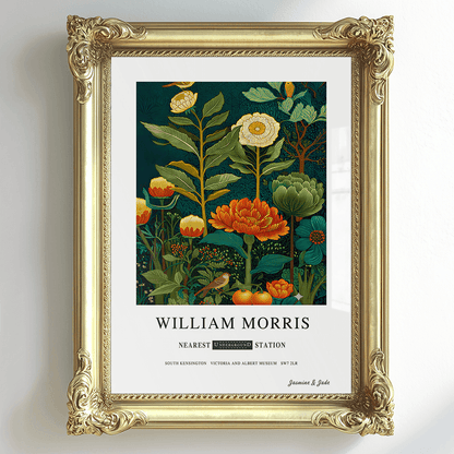 William Morris Inspired, Signed - Floral Print