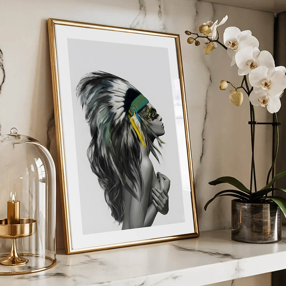 Apache Girl Art Print