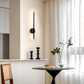 Lampada da parete minimalista con striscia LED - Nera