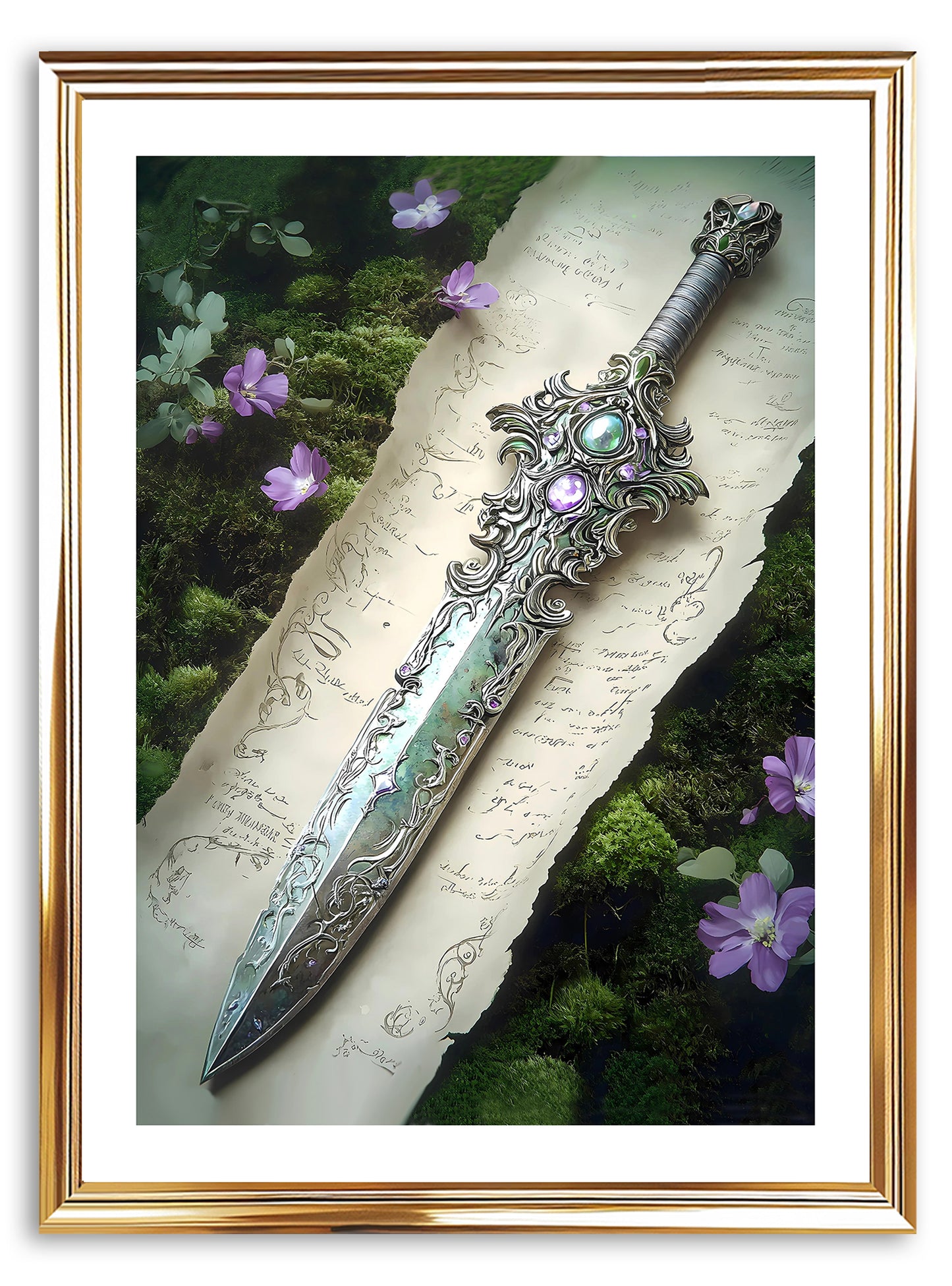 Crystal Dagger Art Print