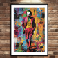 The Joker, Graffiti Art Print - 2 Colour Options