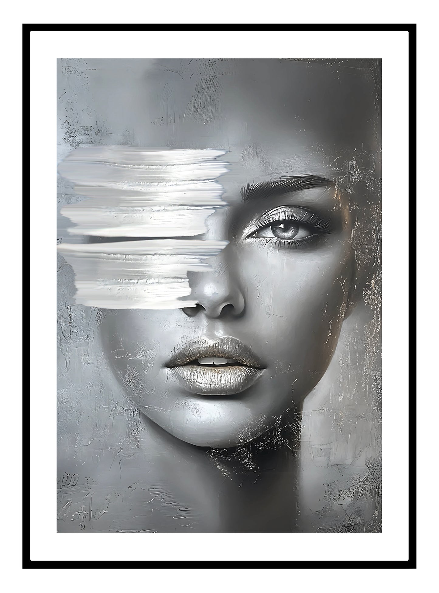 Silver Lady Art Print