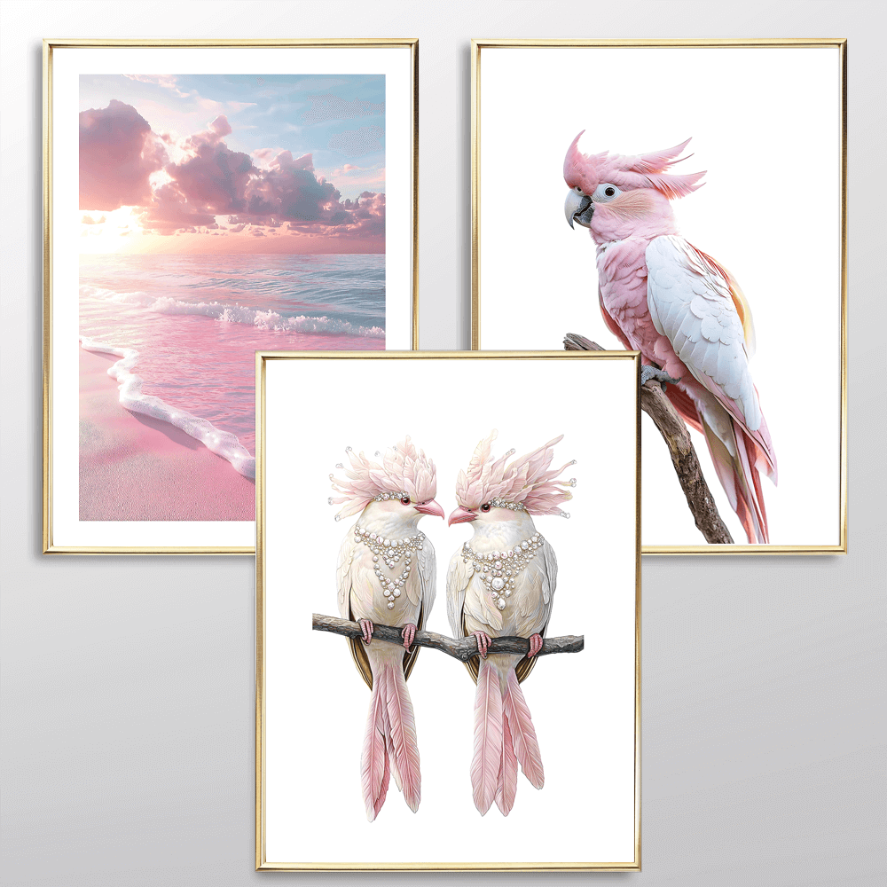 Pastel Beach Art Print