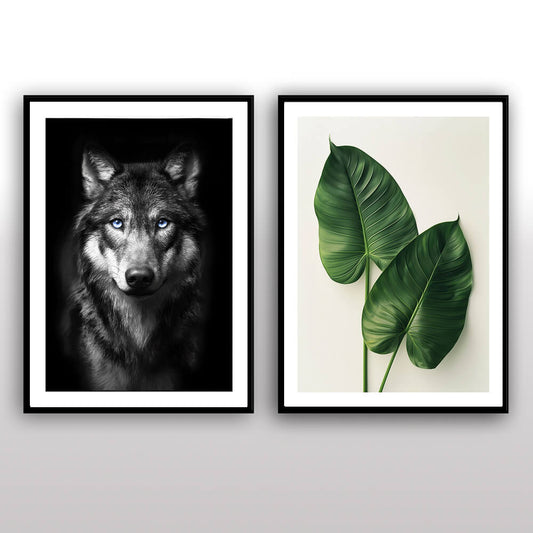Loup sauvage Impression artistique