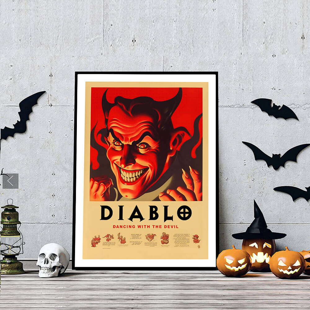 Diablo Halloween Art Print