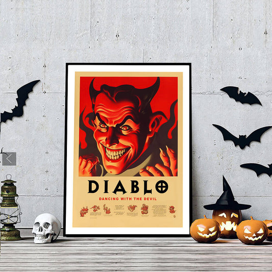 Diablo Halloween Kunstdruck