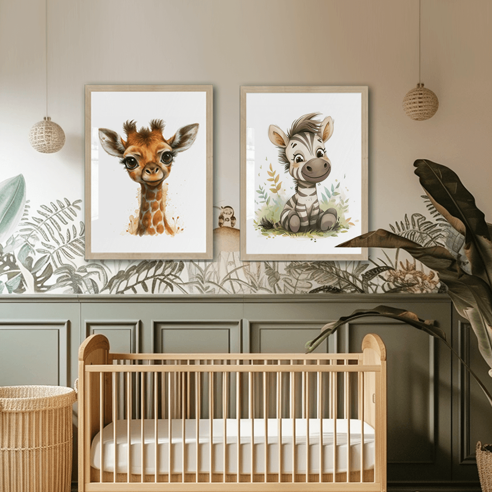 Baby Zebra, Nursery Art Print