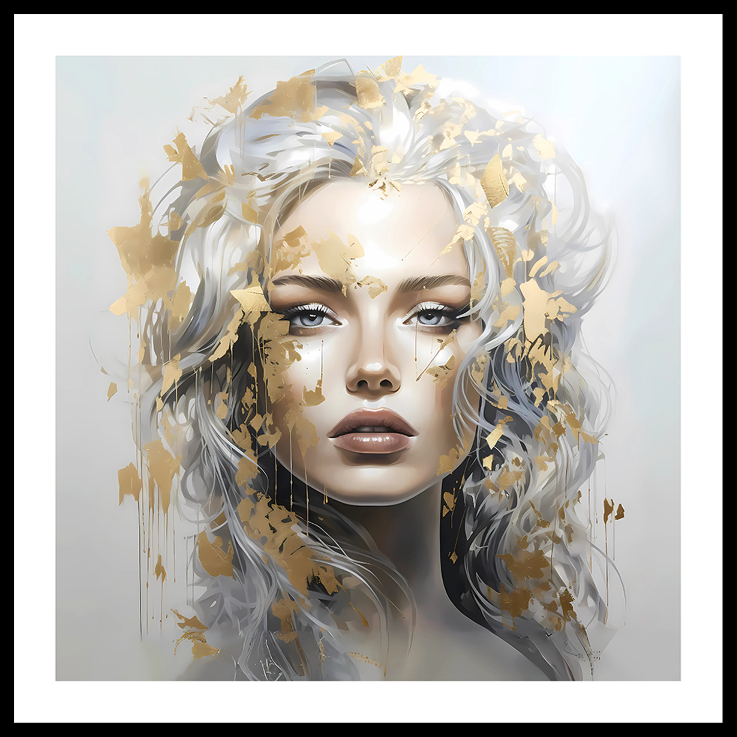 Golden Girl (A) Impressão de arte abstrata