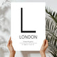 London Typography Art Print