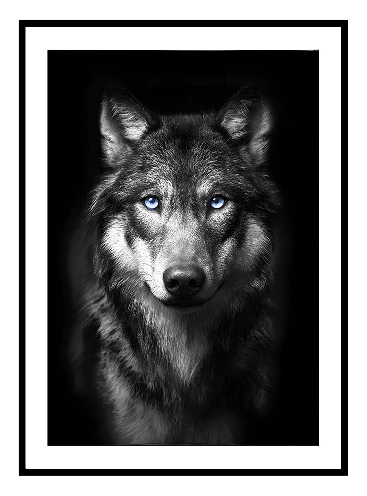 Loup sauvage Impression artistique