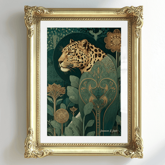 William Morris Inspired, Signed - Leopard Print