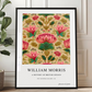 William Morris Inspired, Signed - Pink Flower Print