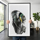 Apache Girl Art Print