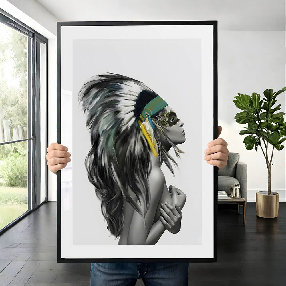Apache Girl Art Print