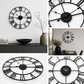 Modern Black Skeleton Wall Clock - 3 Colour Options
