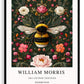 Inspirado en William Morris, Firmado - Estampado de Colibríes