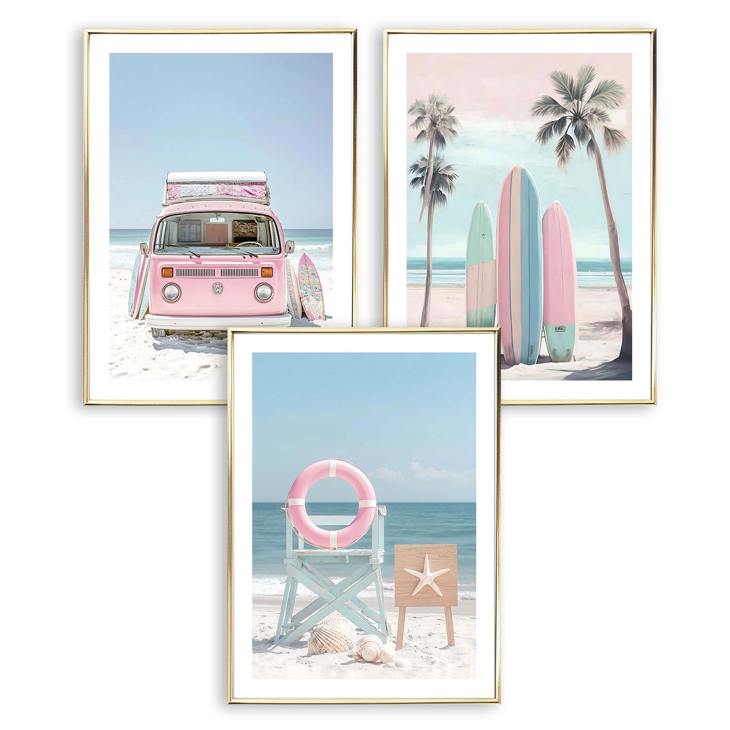 Beach Chair Art Print