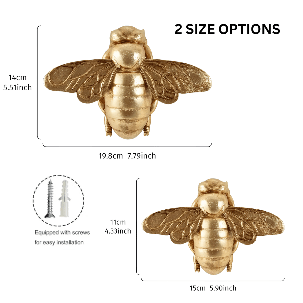 Golden Bee Wall Decor