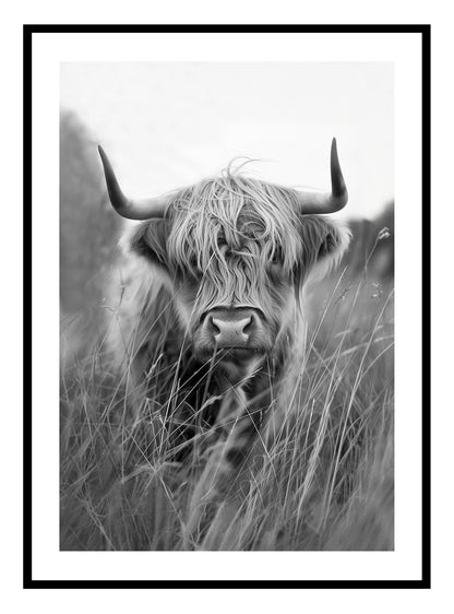 Highland Cow konsttryck