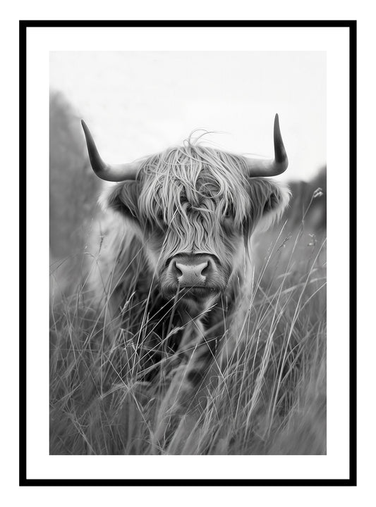 Highland Cow konsttryck