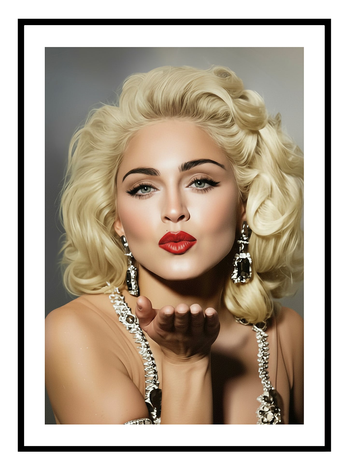 Madonna Kiss, Art Print