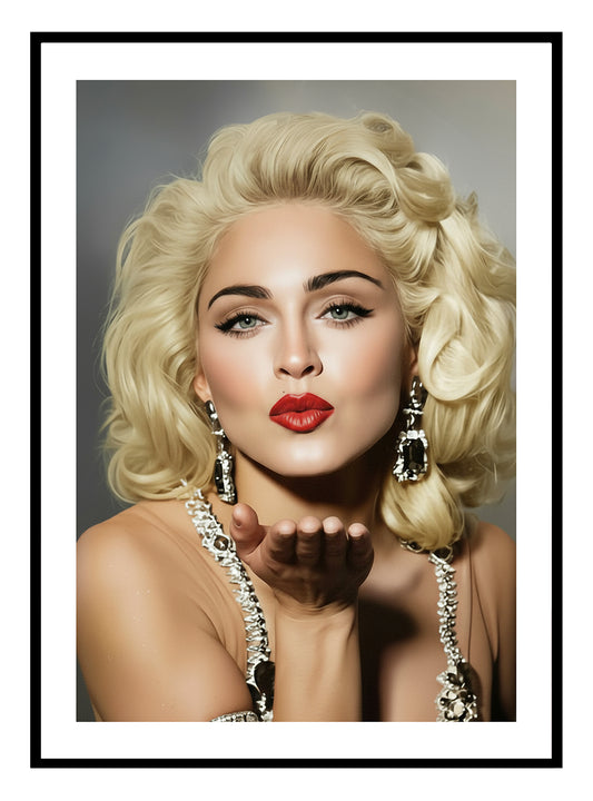 Madonna Kiss, Art Print