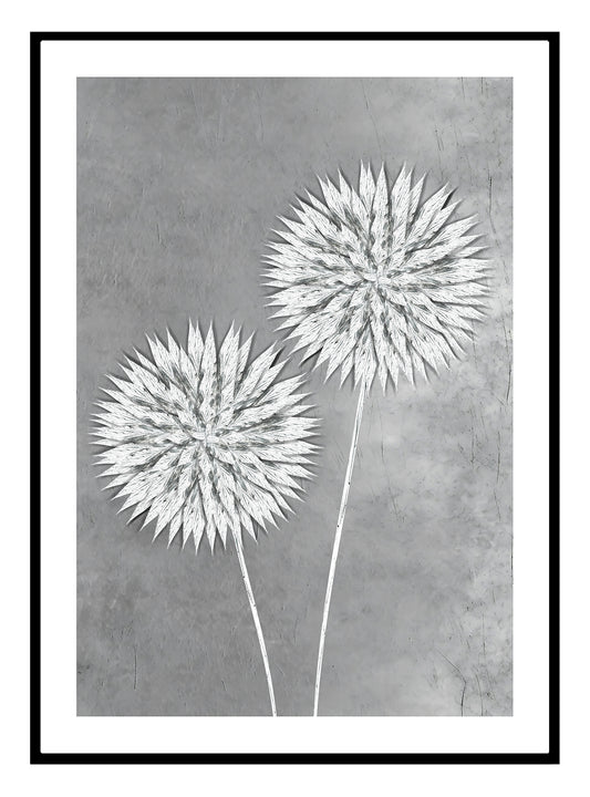 Crystal Flowers (A) Art Print