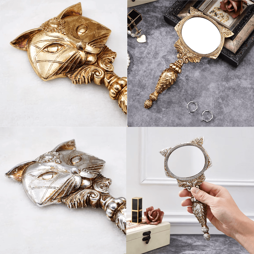 Duchess Vintage Cat Mirror - Gold or Silver
