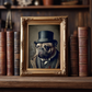 Vintage Winston Bull Dog Portrait – Renaissance Art Print