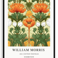 William Morris Inspired, Signed - Orange Flower Print