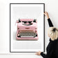 Retro Typewriter Art Print