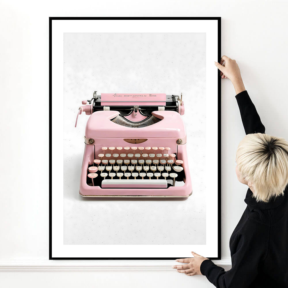 Retro Typewriter Art Print