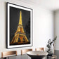 Eiffel Tower by Night Art Print