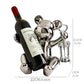 Electroplated Bear Wine Bottle Holder - Silver