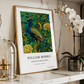 Inspirado en William Morris, Firmado - Estampado de Colibríes