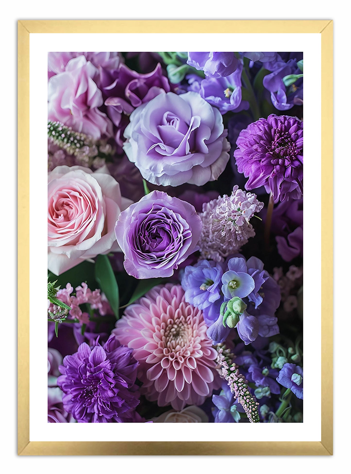 Purple Bouquet Art Print