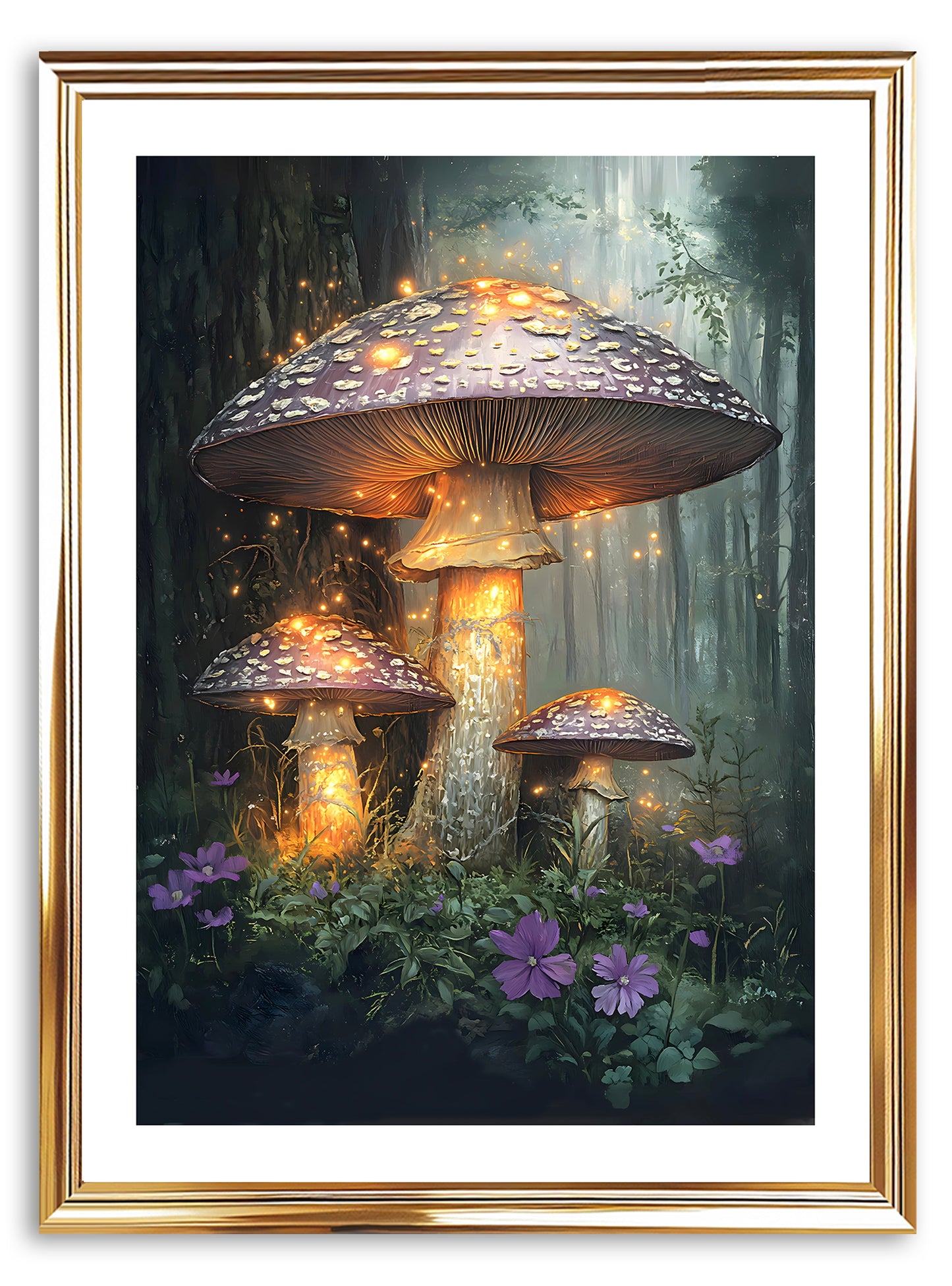 Fairy Toadstools Art Print