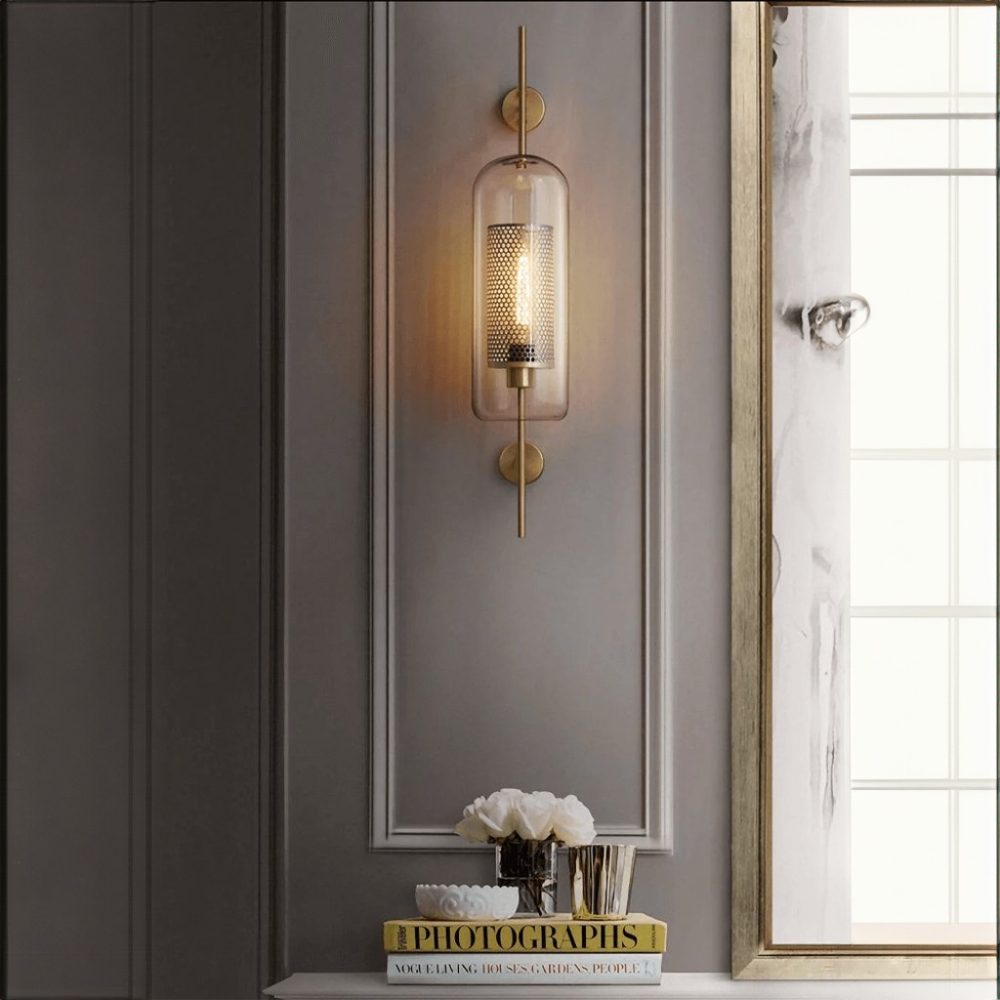 Modern Capsule Wall Lamps - Gold or Silver