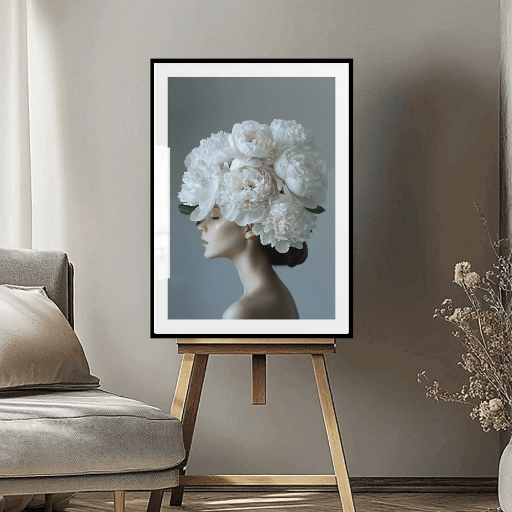 Floral Headdress Art Print