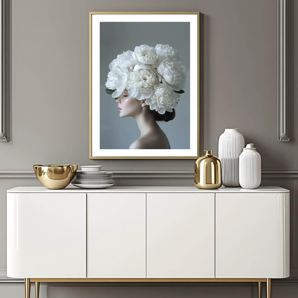 Floral Headdress Art Print