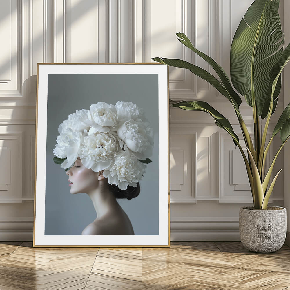 Floral Headdress Art Print