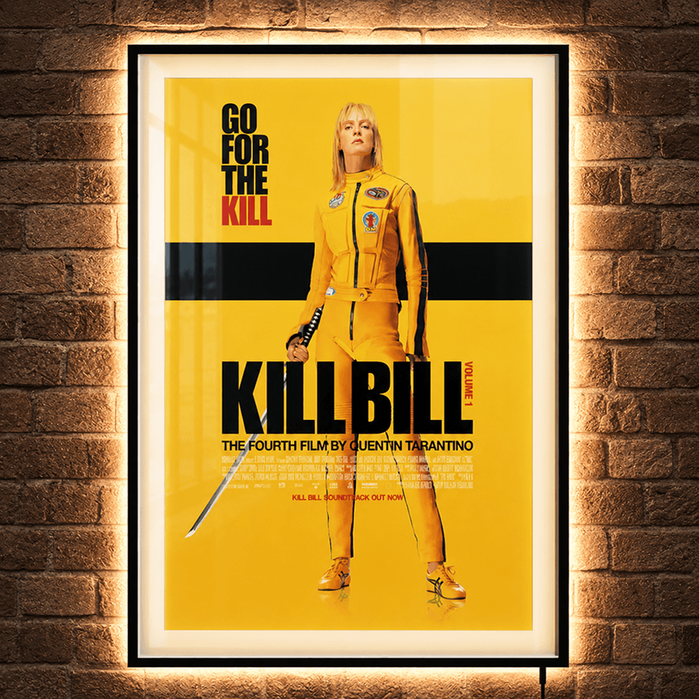 Kill Bill - Vol 1 - Seni Bingkai Film dengan Lampu LED Belakang