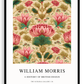 William Morris Inspired, Signed - Pink Flower Print