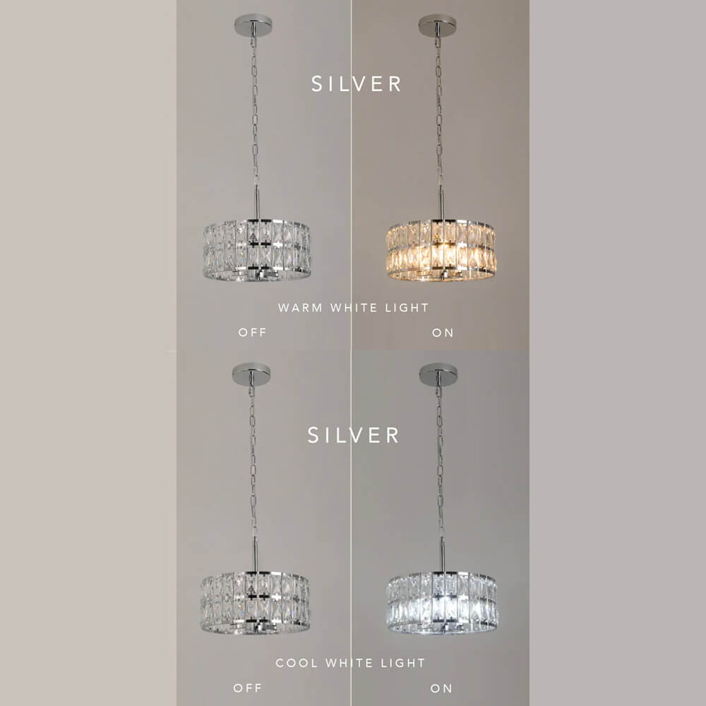 Crystal Chandelier Light - 3 Colours