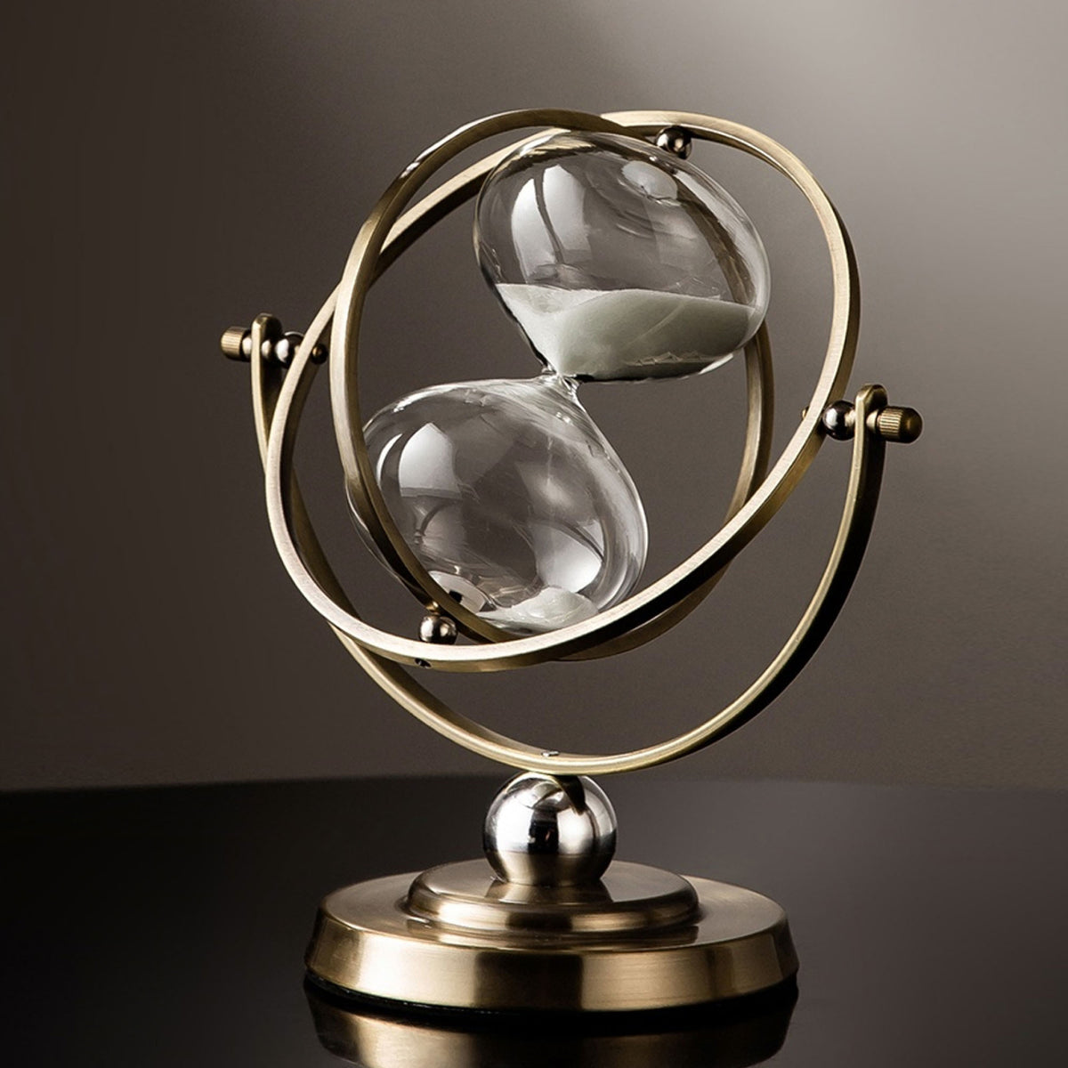 Luxury Gold Hourglass Timer – White Sand, 30 or 60 Minutes
